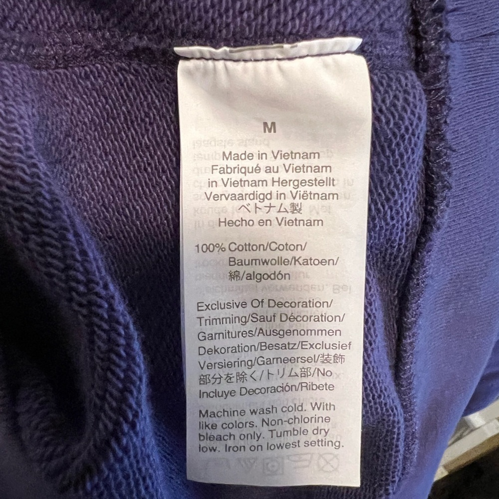 J. Crew sailor, nautical embroidered sweatshirt and dark navy. Size medium. - Picture 6 of 8